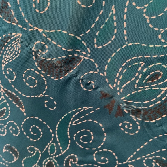 Kurta Lightweight Blue 3/4 Sleeve Women’s Approx. Medium Large -see measurements - Picture 3 of 10